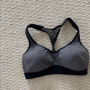 Lululemon Gray and Black Sports Bra